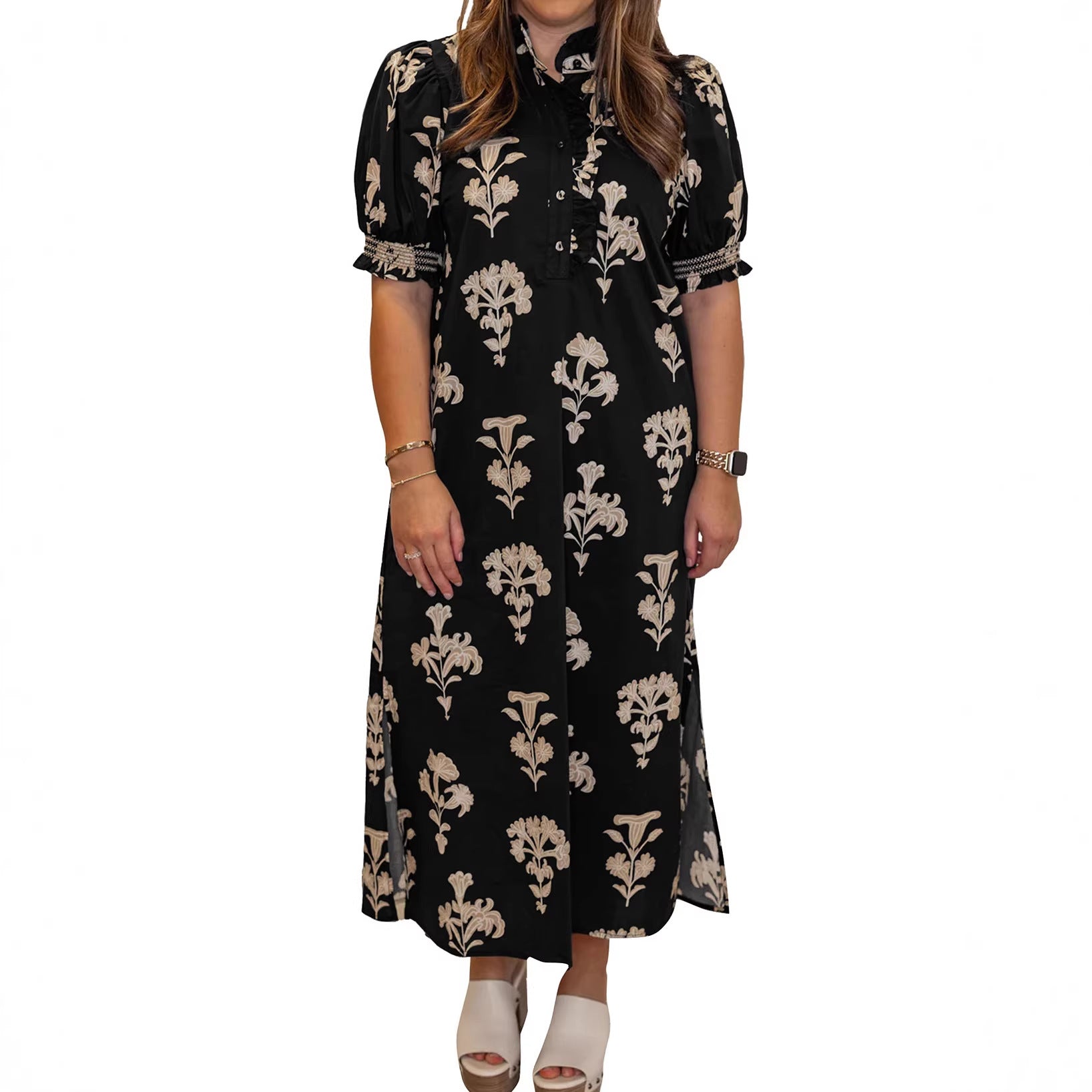 Maxikleid mit Blumenmuster