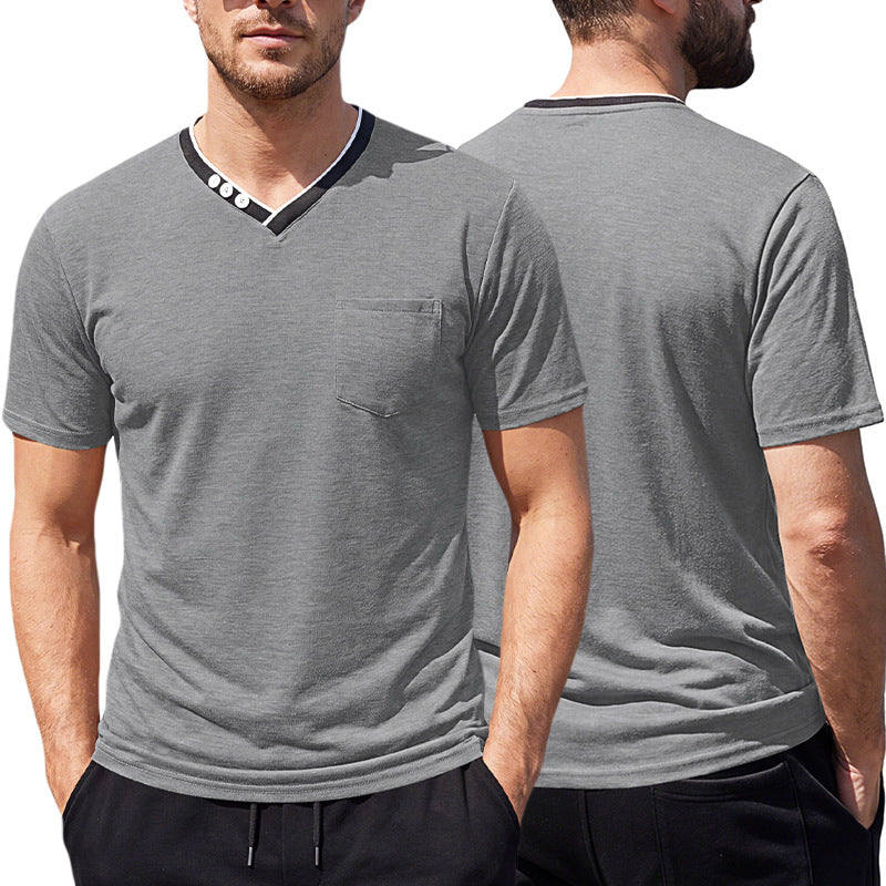 Herren T-Shirt mit V-Ausschnitt Kurzarm