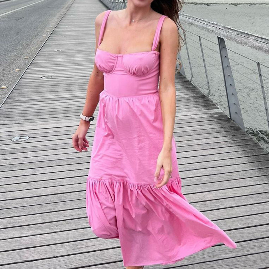 Rückenfreies Bodycon-Midi-Kleid mit Muster – Bild 10 | LuxeStyle