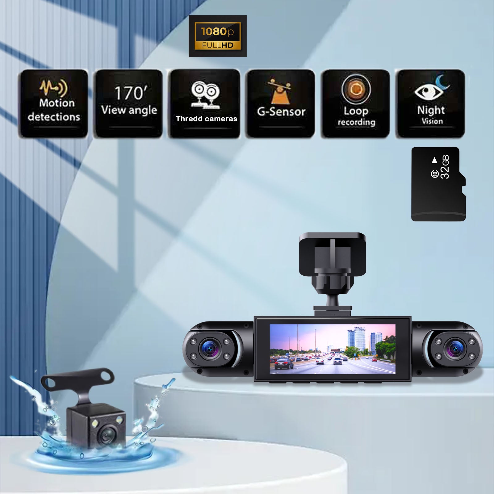 4-Kamera-Dashcam