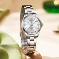 Quarzuhr mit Stahlband für Damen – Bild 4 | LuxeStyle