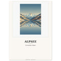 Schweiz-Poster «Alpsee» · See-Spiegelung-Kunstdruck