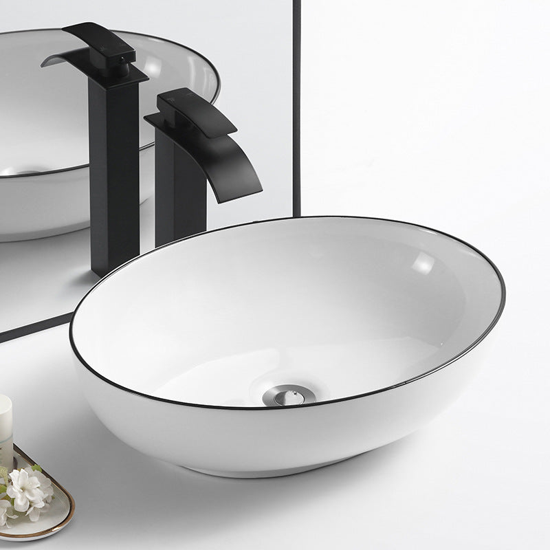 Rundes Keramik-Waschbecken