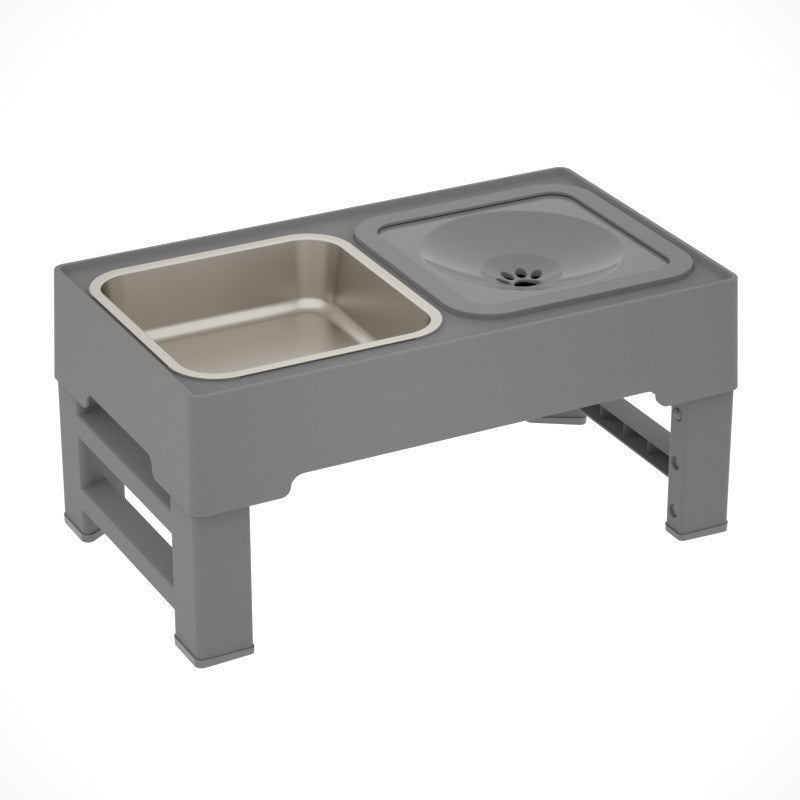Hunde Futtertisch mit Trinknapf, höhenverstellbar – Bild 3 | LuxeStyle