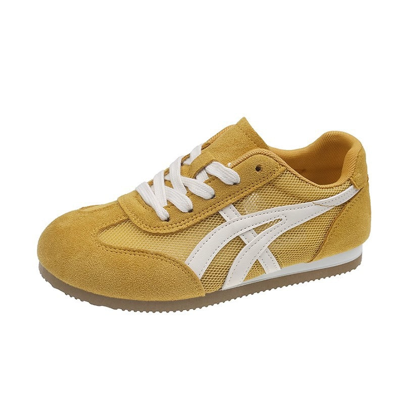 Frauenleder Cortez Schuhe mit atmungsaktivem Mesh
