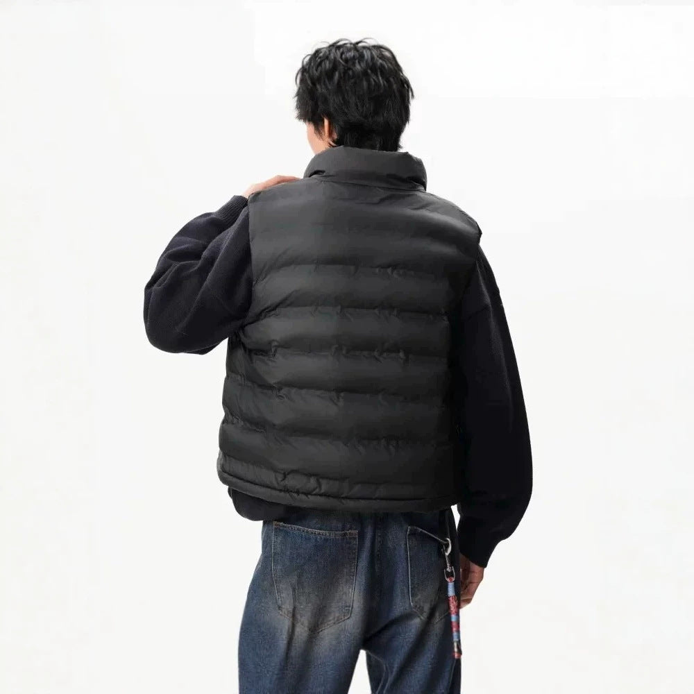 Schwarzer Baumwoll-gefütterter Westejacke – Bild 3 | LuxeStyle