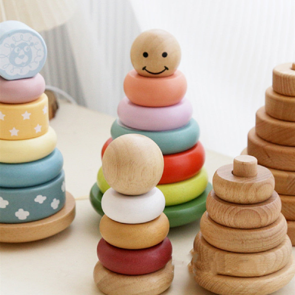 Regenbogen-Turm Holz-Musik-Set | LuxeStyle