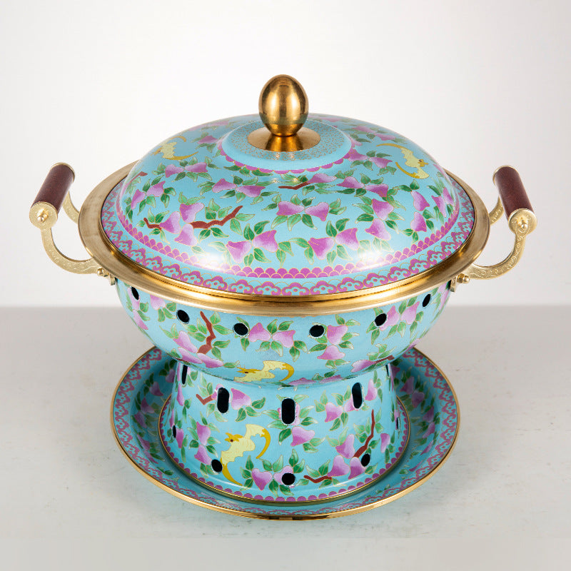Kupfer Hot Pot Ofen mit Emaille