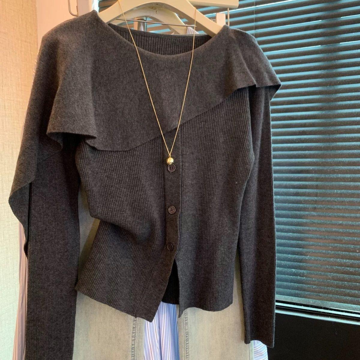 Ärmelloses Kaschmir-Stricktop mit figurbetontem Schnitt