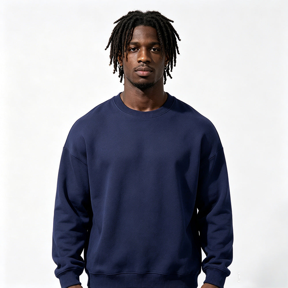 Gefüttertes extra-dickes Rundhals-Sweatshirt