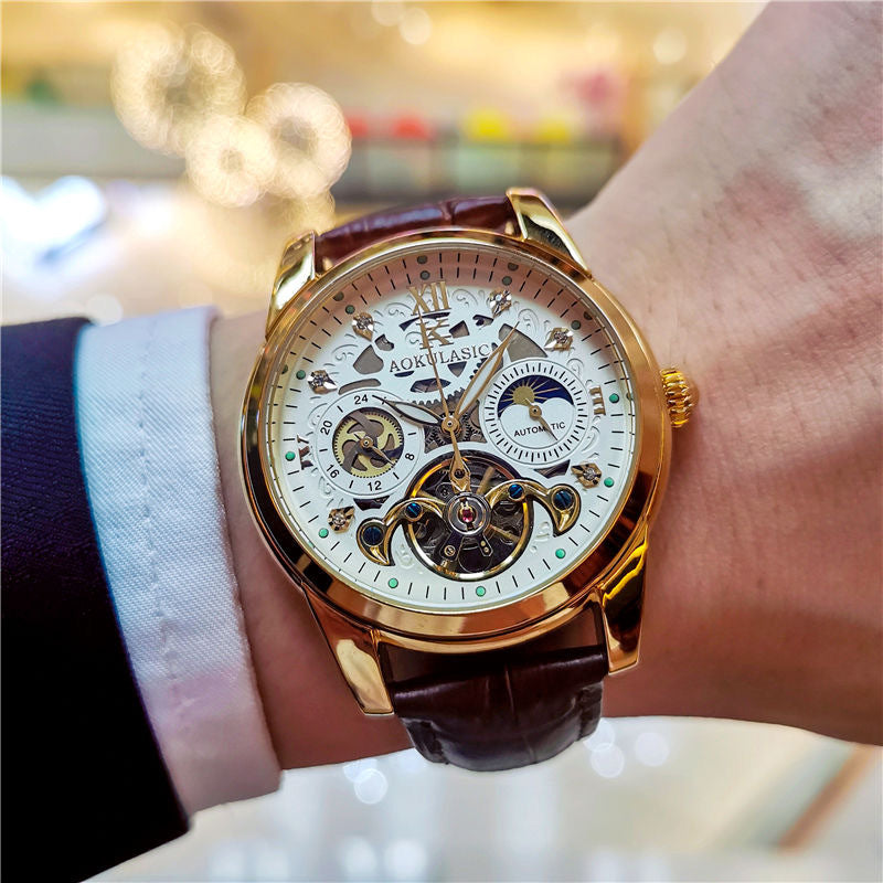 Automatische Vintage-Uhr Herren wasserdicht leuchtend