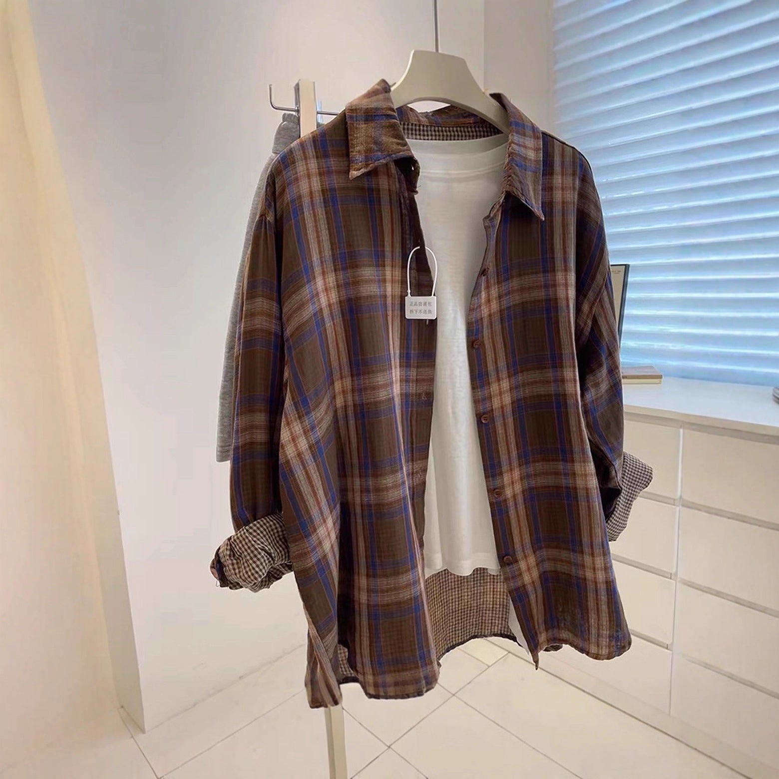 Vintage Bluse aus Doppel-Baumwollgarn