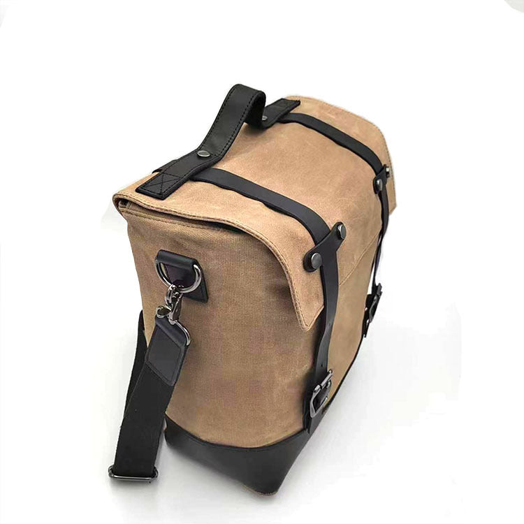 Wasserdichte Motorrad-Seitenpacktasche aus Canvas – Bild 2 | LuxeStyle