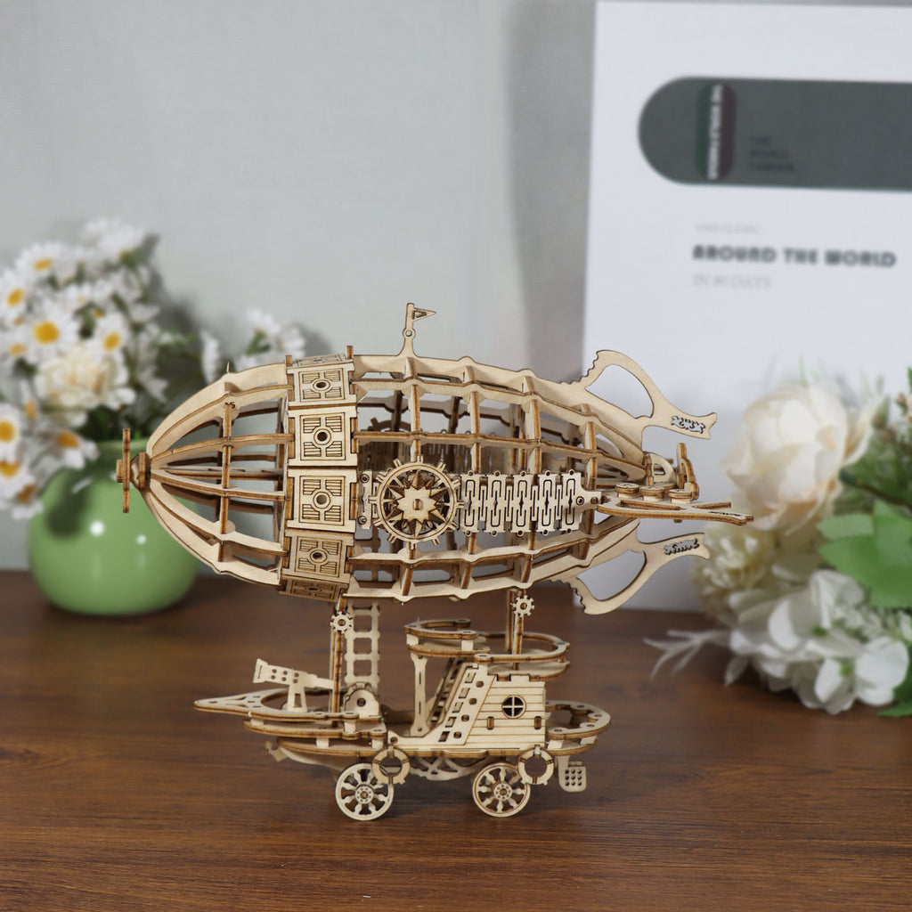 3D-Holzpuzzle Luftschiff-Modellbausatz
