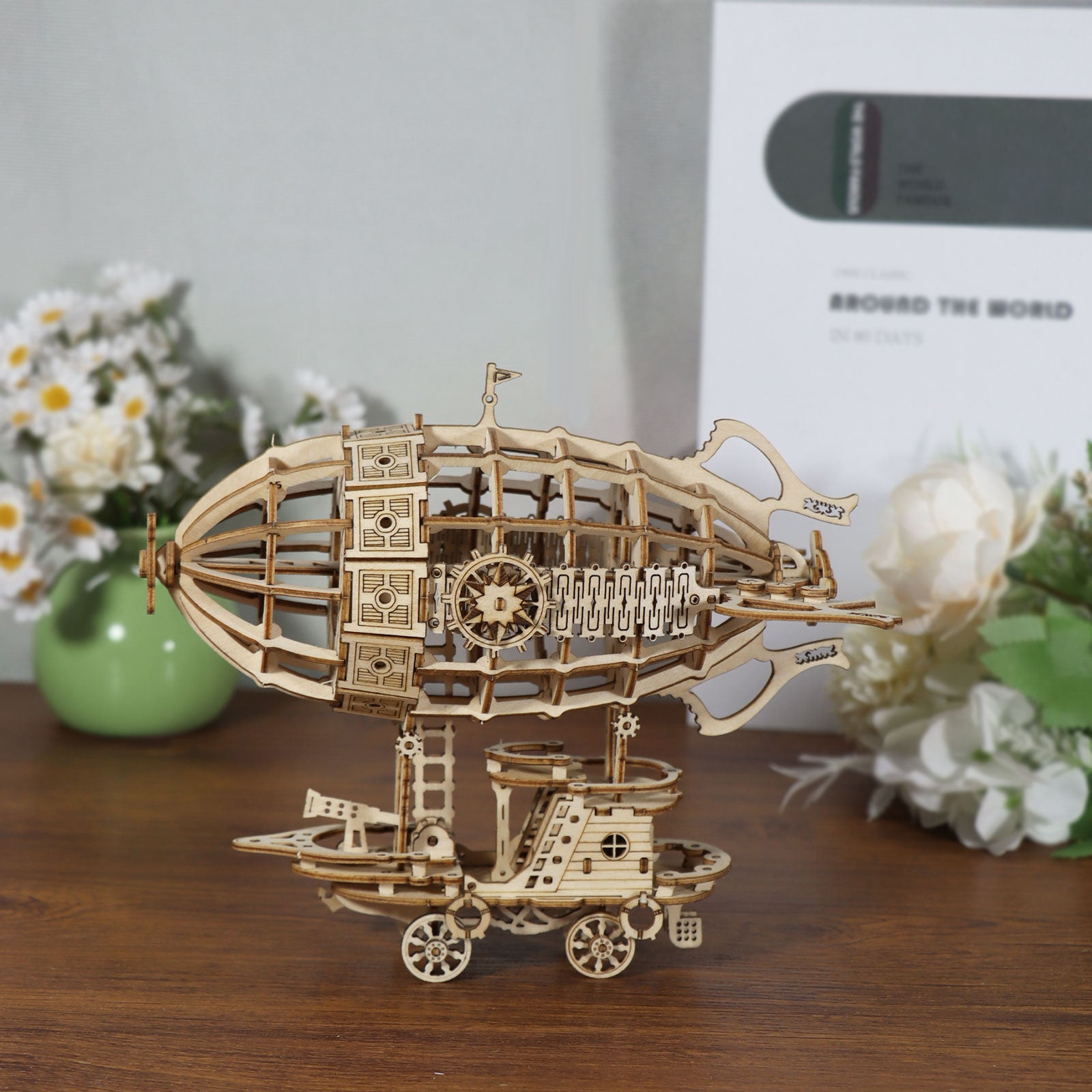 3D-Holzpuzzle Luftschiff-Modellbausatz