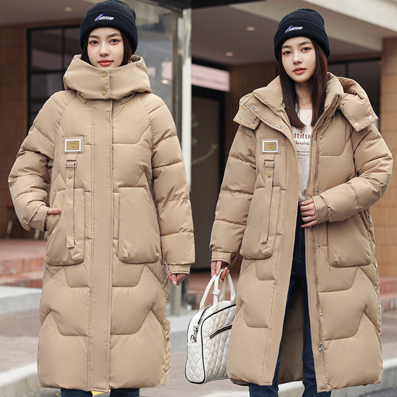 Gepolsterte Daunenjacke mit Kapuze – Bild 6 | LuxeStyle