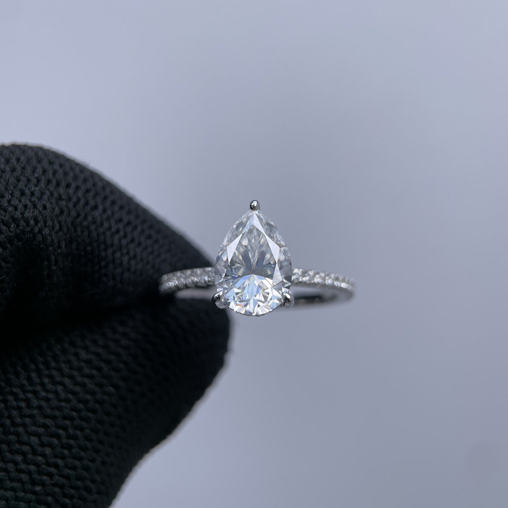 Eleganter 925 Silber Moissanite Ring für Damen – Bild 2 | LuxeStyle