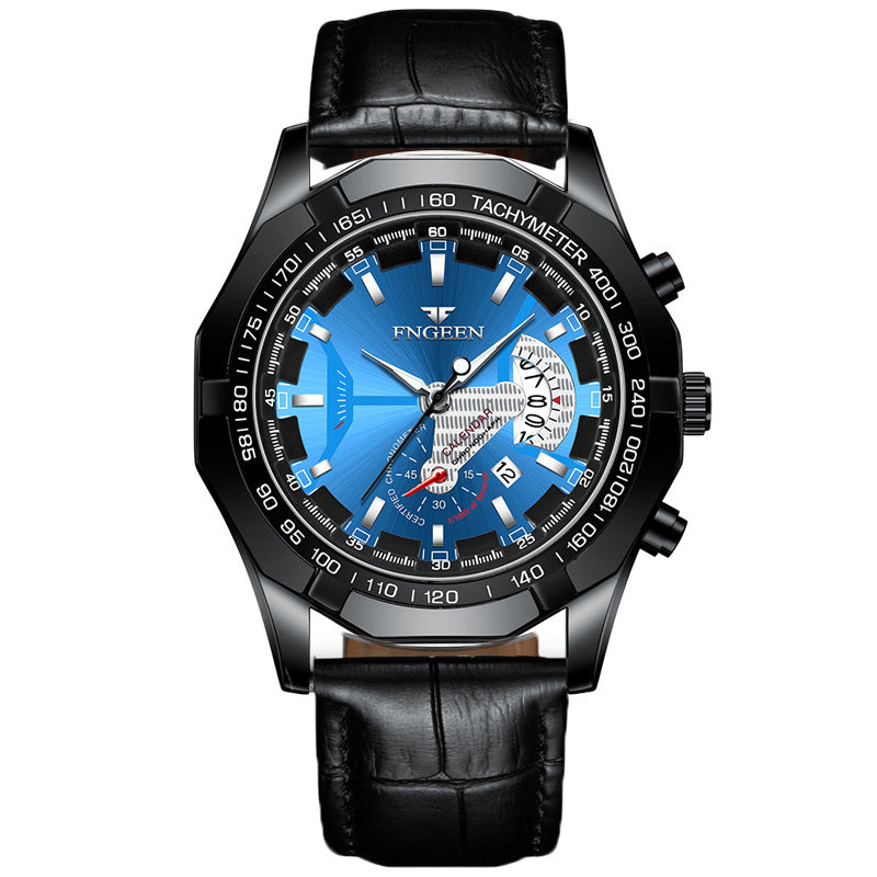 Herren Business-Uhr mit Leuchtanzeige und Kalender – Bild 3 | LuxeStyle