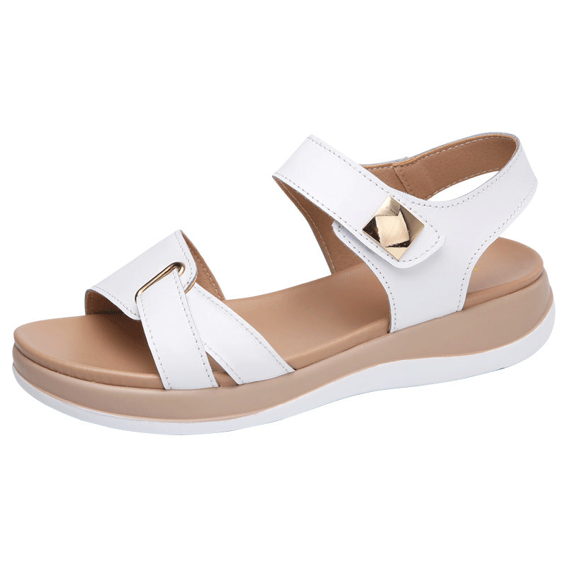 Sandalen mit mittlerem Absatz für Damen | LuxeStyle