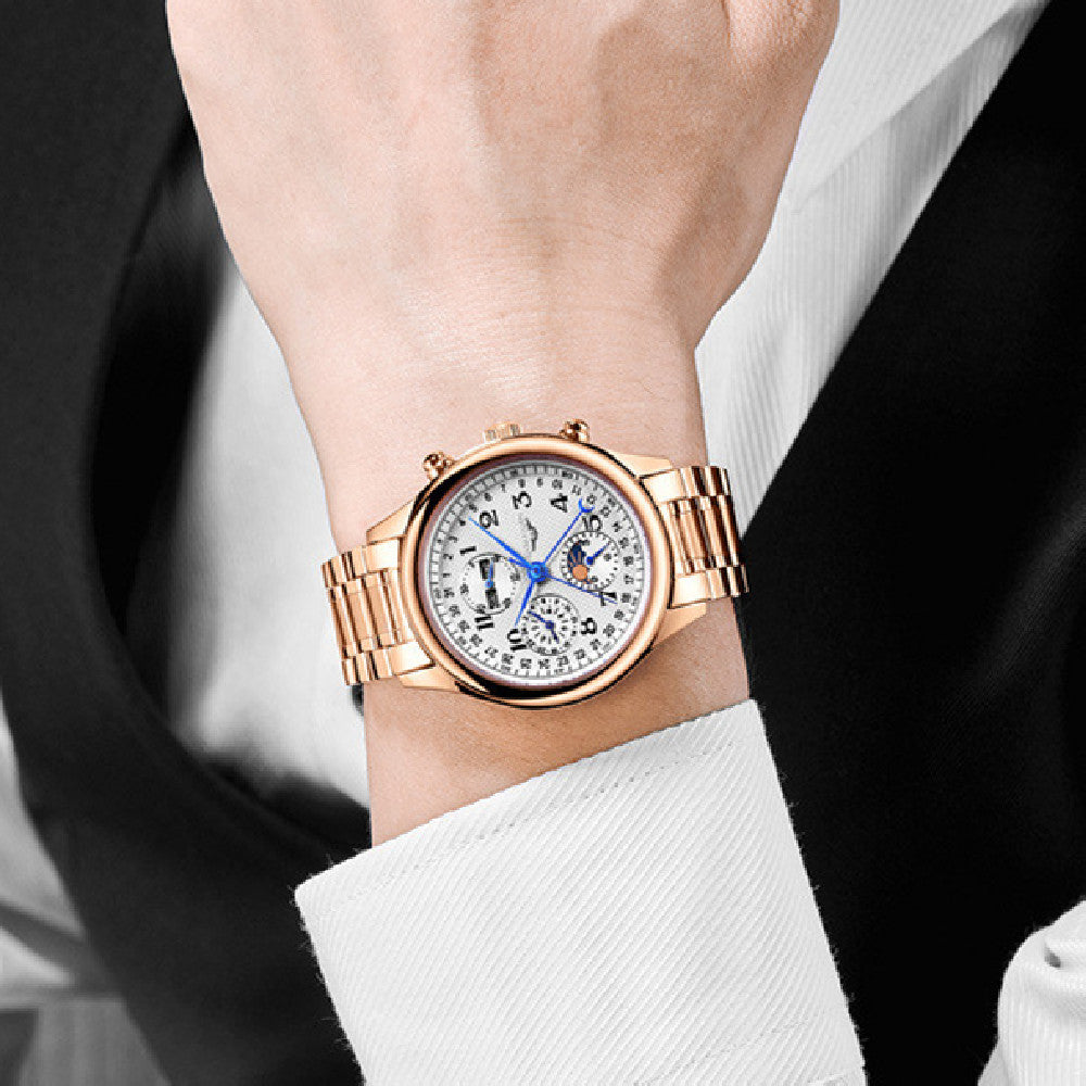 Herrenuhr mit ewigem Kalender und Mondphase – Bild 11 | LuxeStyle