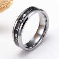 Titanring mit EKG-Muster | LuxeStyle