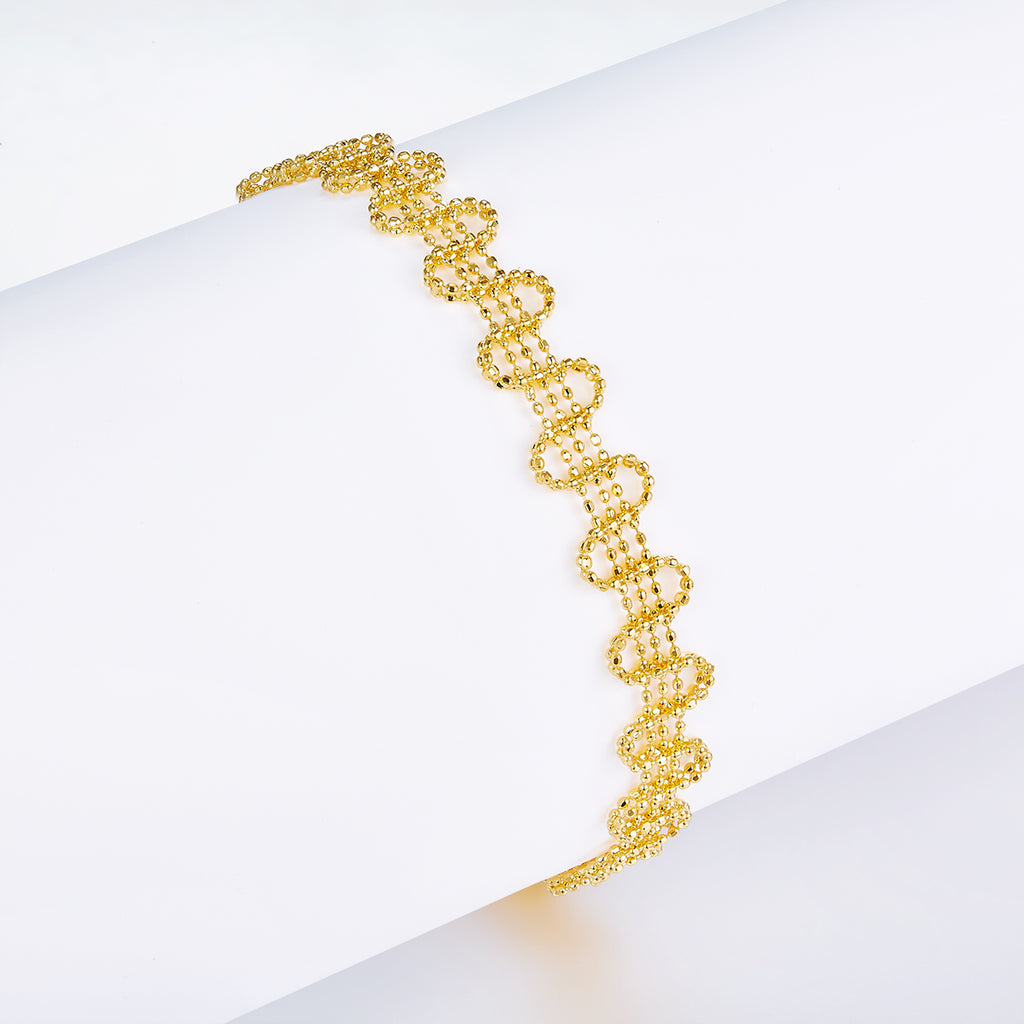 925-Silber Armband Onda