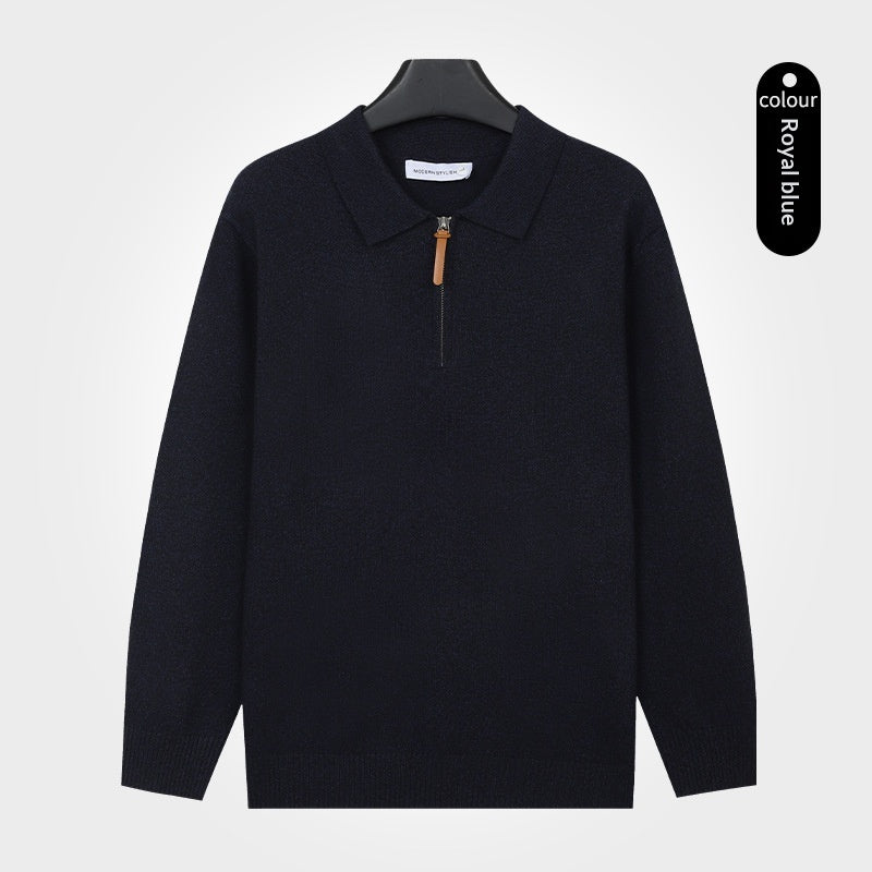 Strickpullover mit Reissverschluss für Herren – Bild 7 | LuxeStyle