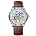 Mechanische Herrenuhr, Leder, wasserdicht – Bild 1 | LuxeStyle