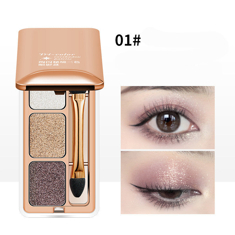 Lidschatten-Set mit drei schimmernden Farben – Bild 5 | LuxeStyle