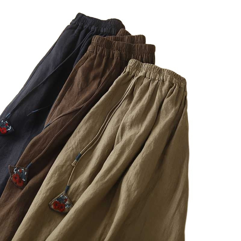 Mid-Langer Leinenrock für Damen – Bild 2 | LuxeStyle
