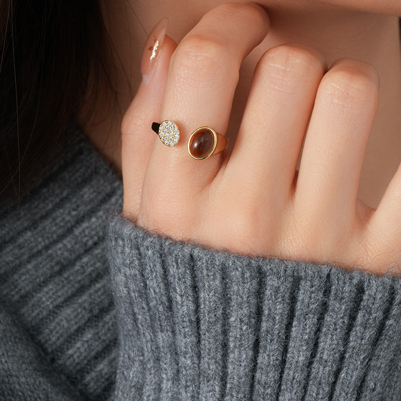 Tigers Eye Steinring