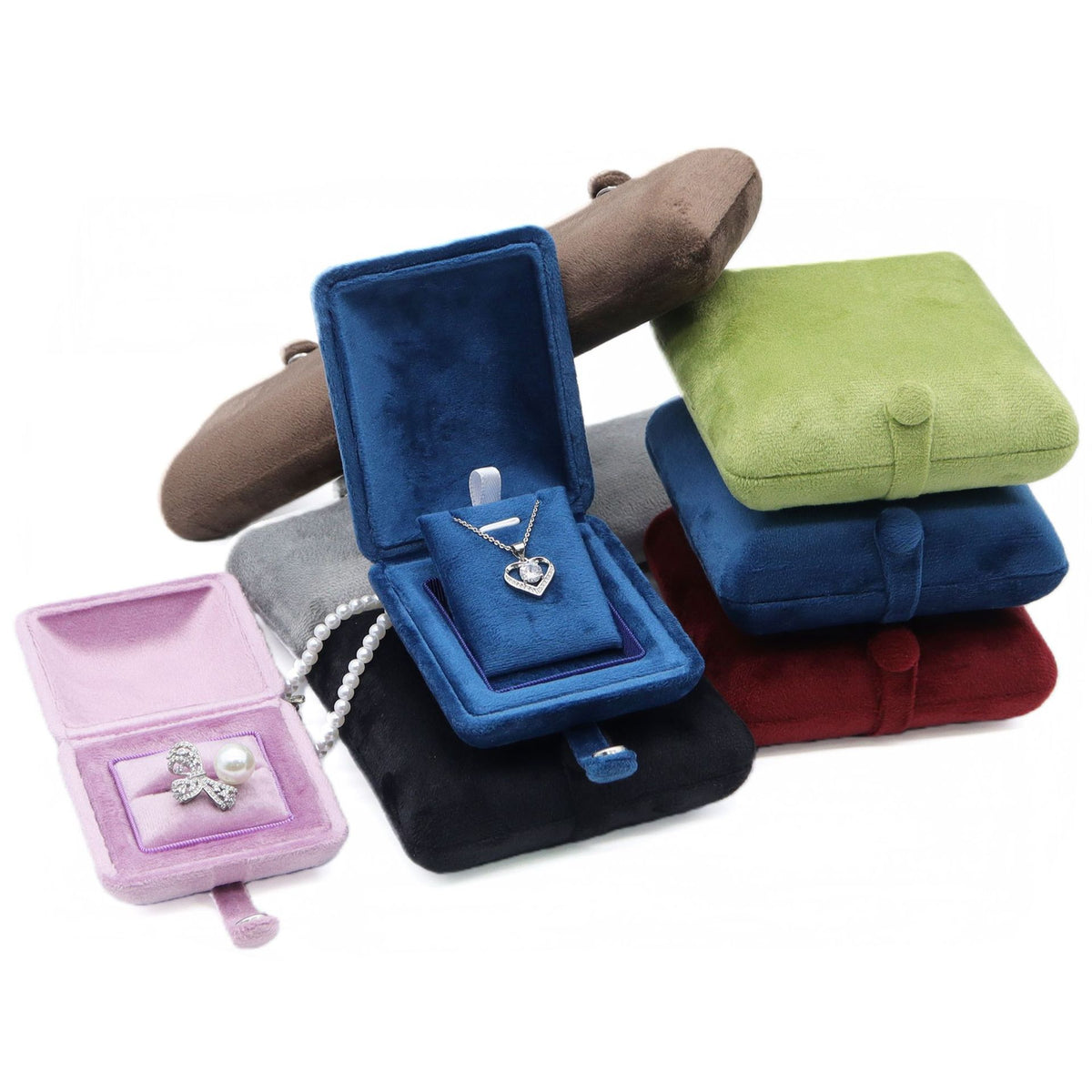 Muschelförmiges Schmuckkästchen aus Samt – Bild 7 | LuxeStyle