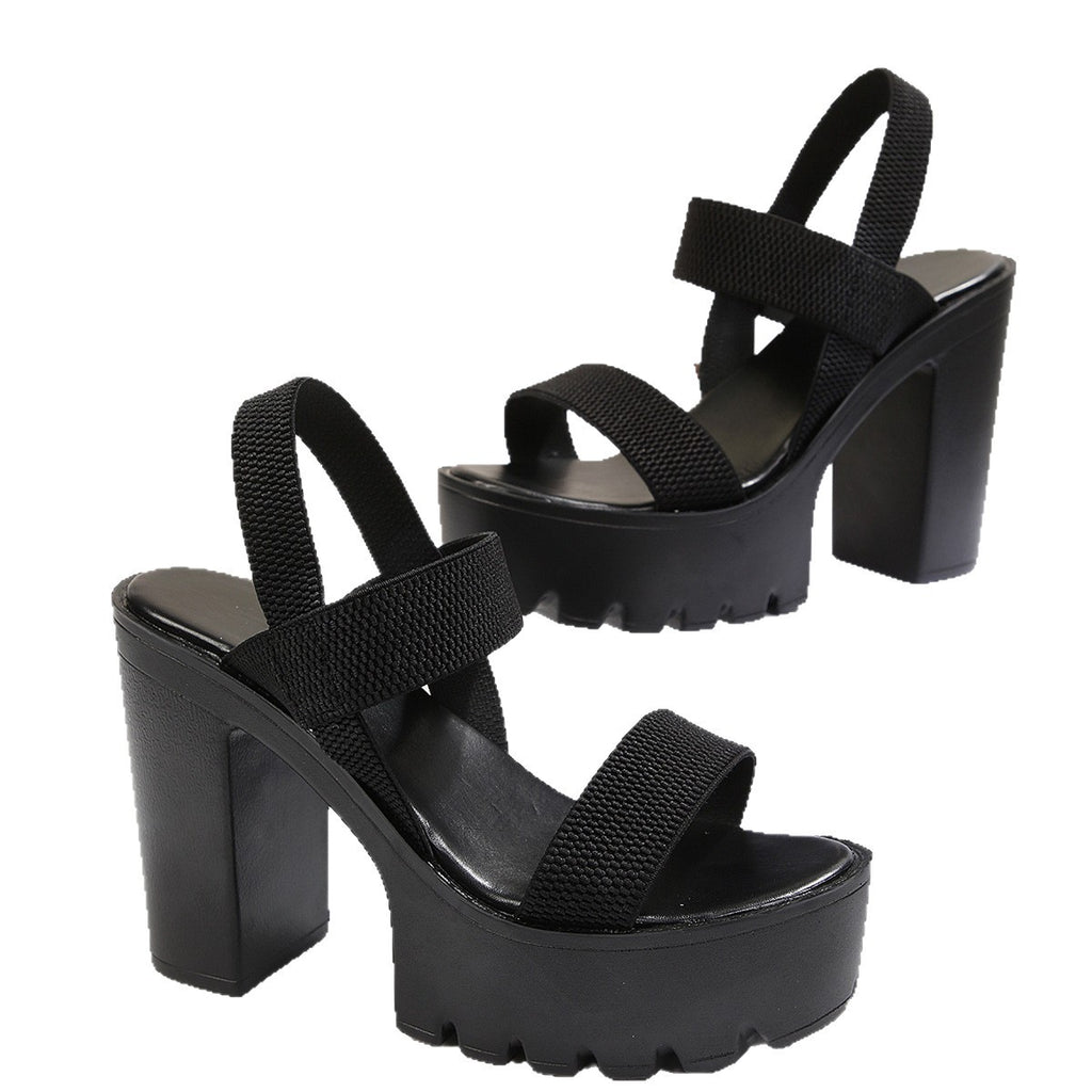 Modische Casual Sandalen mit hohem Absatz