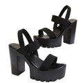 Modische Casual Sandalen mit hohem Absatz