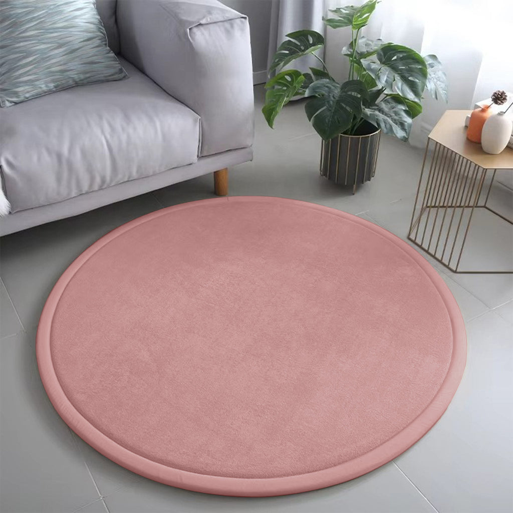 Japanische Bodenmatte, minimalistisch, rund