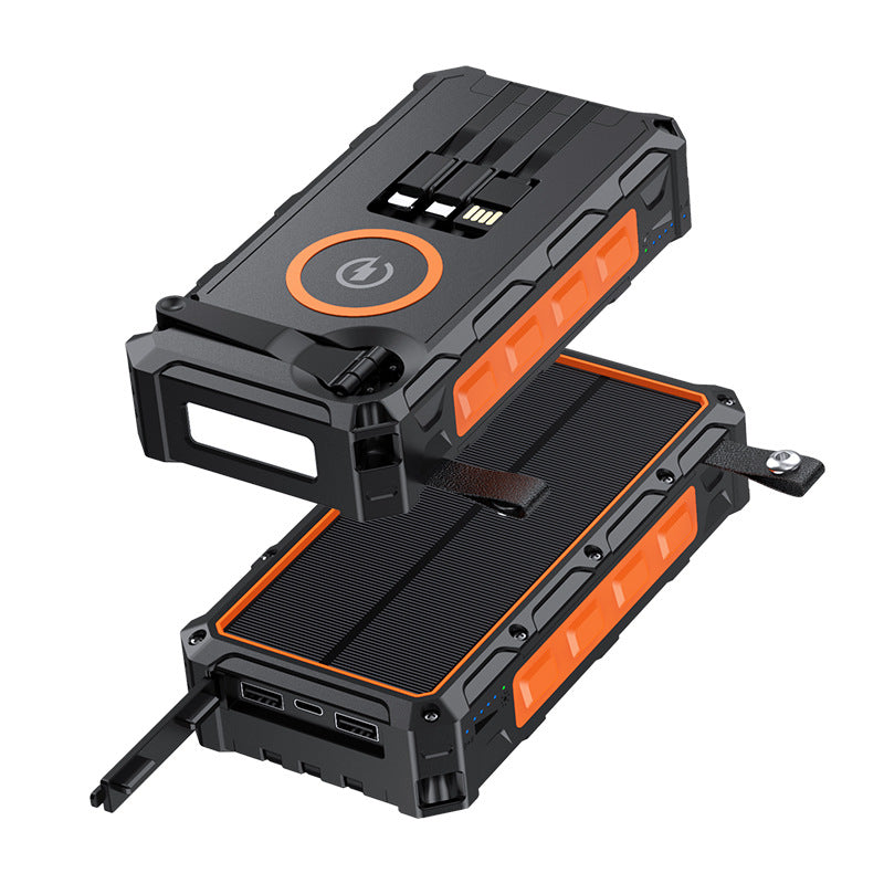 Solar Powerbank mit Kurbel
