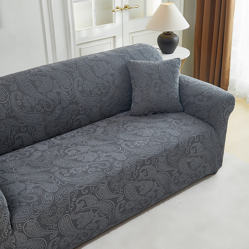 3D-Jacquard-Sofahülle geometrisches Muster minimalistisch