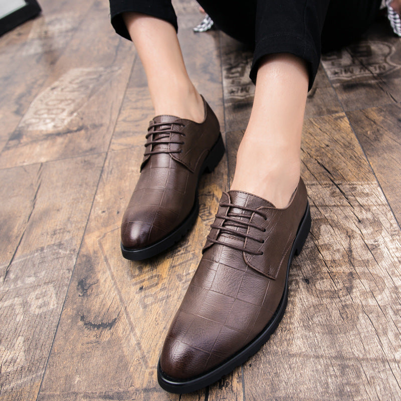 Herren Leder Schnürschuhe Casual Business