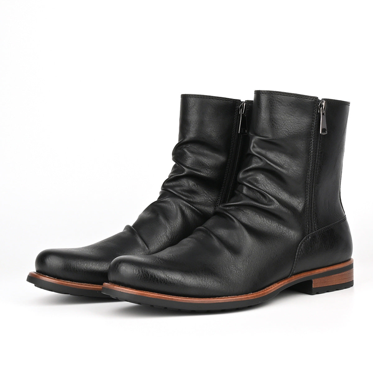 Herren Casual Boots mit Reissverschluss