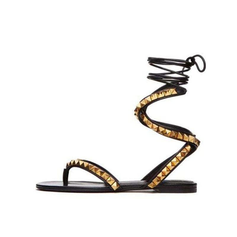 Römer Sandalen mit Nieten und Kreuzriemen – Bild 12 | LuxeStyle