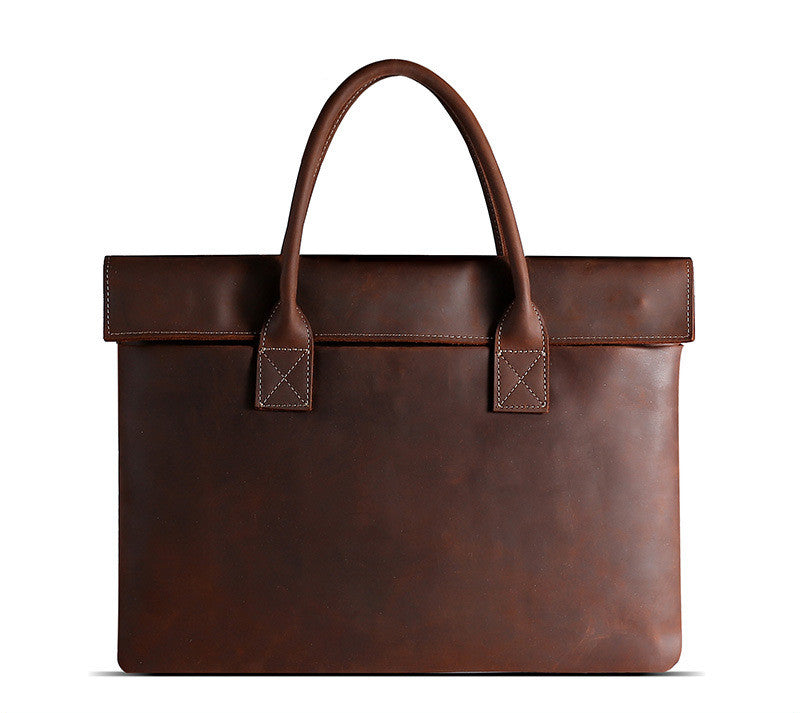 Vintage Crazy Horse Leder Laptoptasche | LuxeStyle