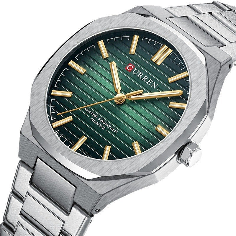 Männliche Stahl-Armbanduhr