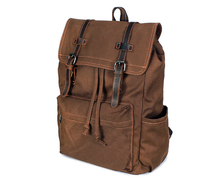 Vintage Canvas Rucksack für Outdoor & Reisen – Bild 3 | LuxeStyle