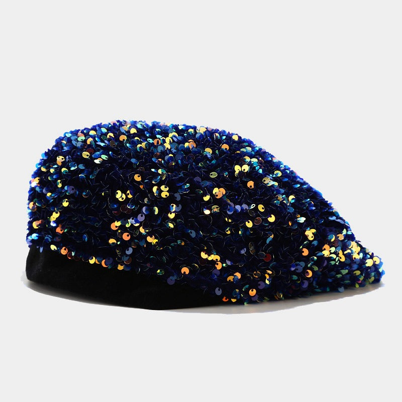 Glitzer-Beanie für Damen