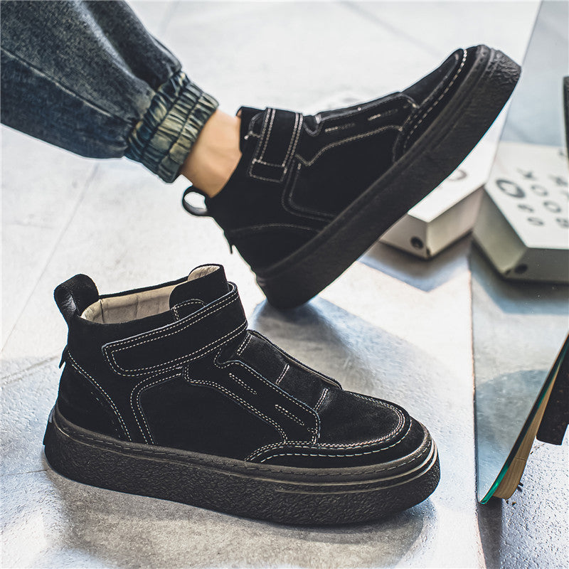 High-Top Sneaker für Jugendliche – Khaki/Schwarz – Bild 3 | LuxeStyle