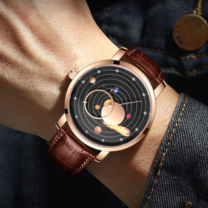 Klassische, schlichte Quarzuhr mit Lederarmband – Bild 12 | LuxeStyle
