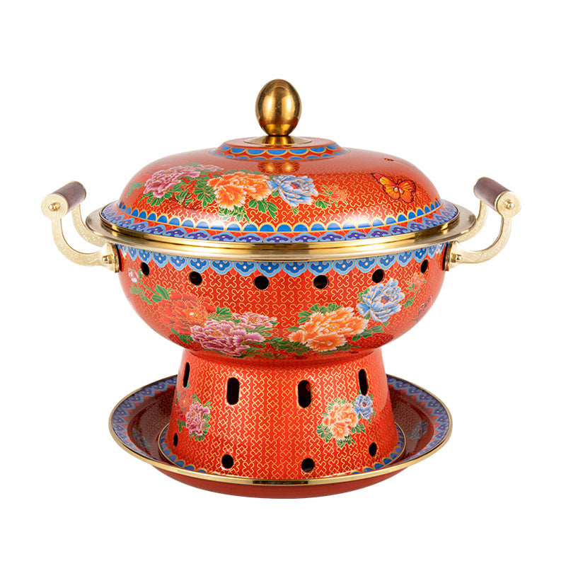 Kupfer Hot Pot Ofen mit Emaille