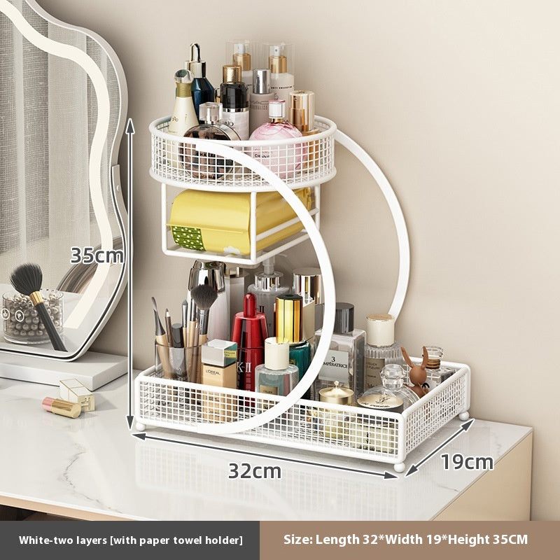 Minimalistischer Kosmetik-Organizer aus Metall – Bild 5 | LuxeStyle