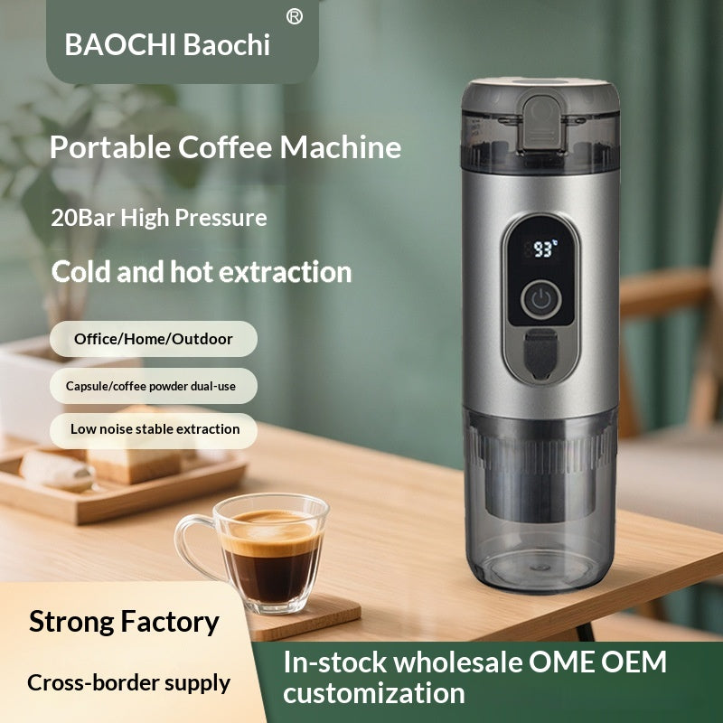Mini tragbare Kaffeemaschine für unterwegs