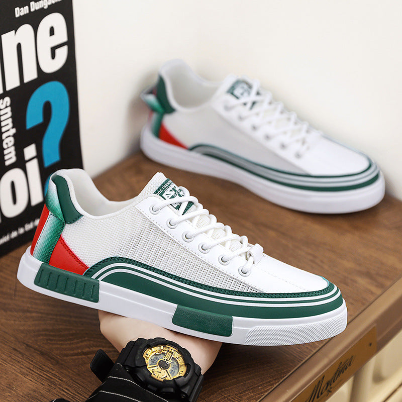 Herren-Sneaker mit Farbblock und Netzstoff – Bild 4 | LuxeStyle